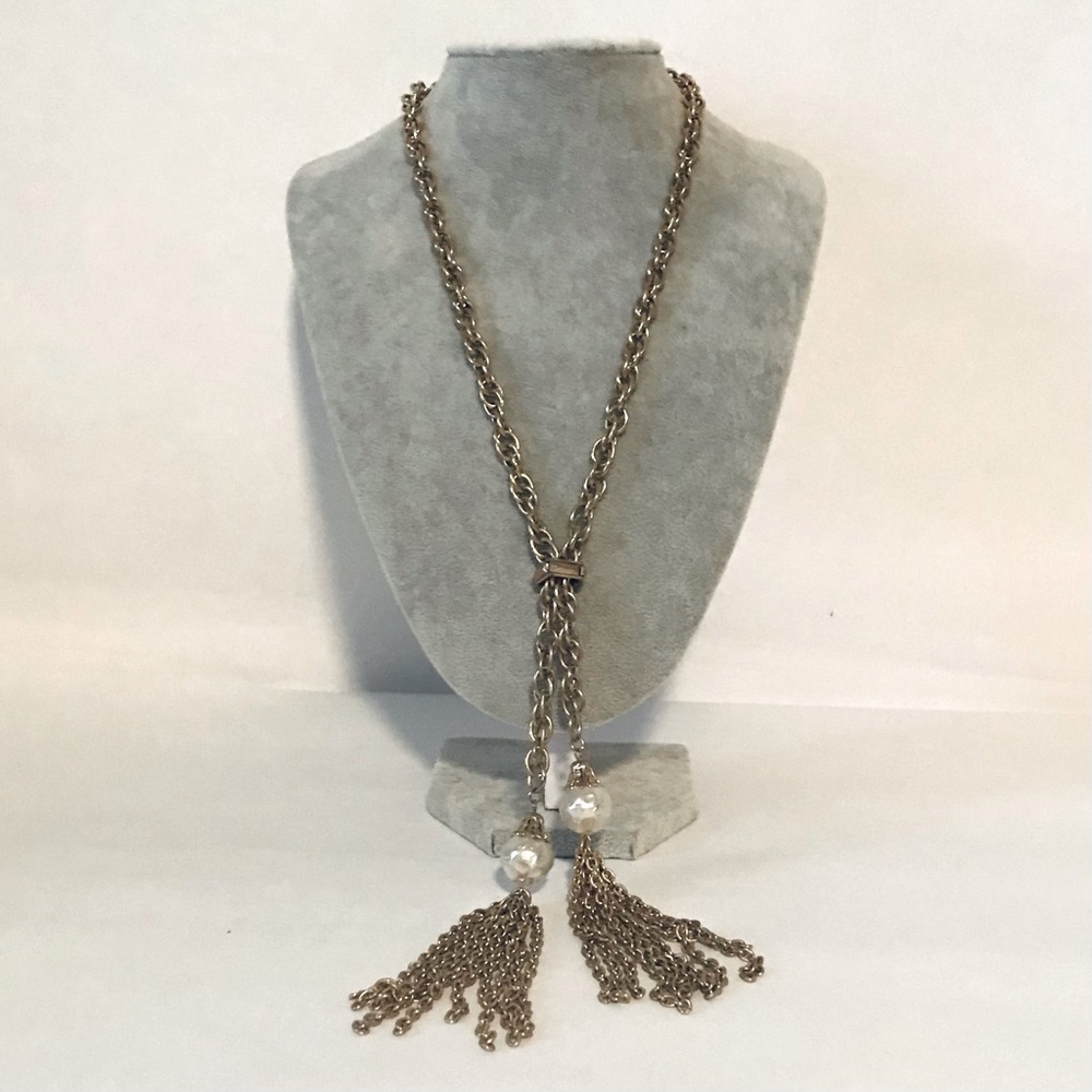Gold Chain Bolo Necklace